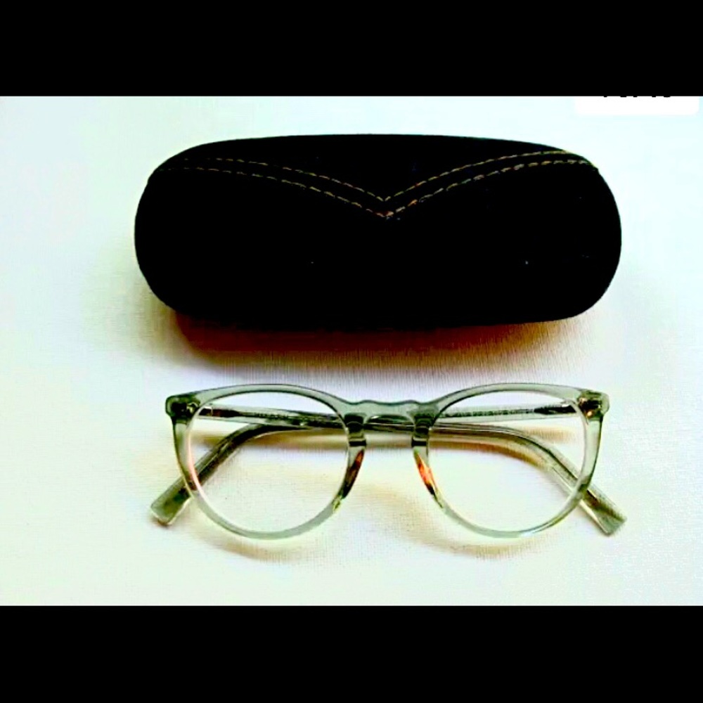 Warby Parker Haskell M711 Eyeglasses Optical Frame 49-22-145 Aloe Crystal